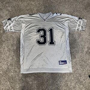 Vintage Dallas Cowboys Jersey 2XL Roy Williams Mens Reebok Silver 31